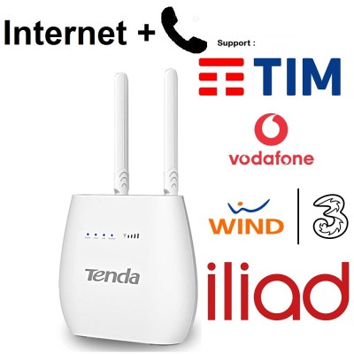 Modem Router con ingresso sim 4G e uscite LAN - TENDA 4G680 - TechnoLAB