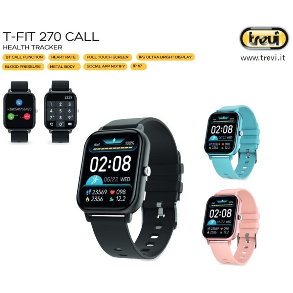 TREVI T-FIT 270 CALL Smart FITNESS BAND IP67