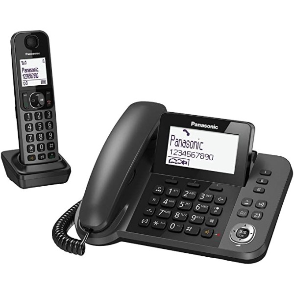 TELEFONO A FILO BASE + CORDLESS PANASONIC KX-TGF310
