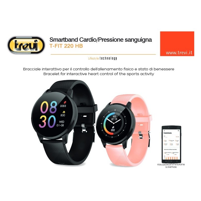Smartwatch con Funzione Chiamata Bluetooth IP67 Trevi T-FIT 270 CALL Rosa