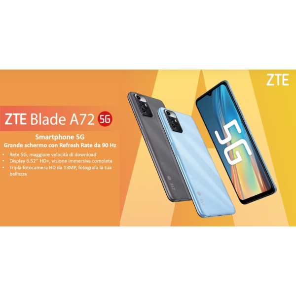 ZTE BLADE A72 4G 64GB+3  6,75" 5130mAh